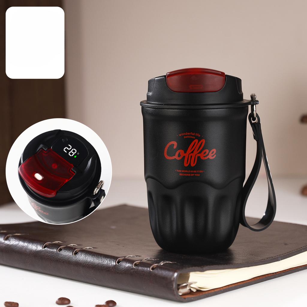 Intelligent Temperature Measuring Hand To Improve The Value of Mug 316 Stainless Steel Coffee Cup Household Heat-resistant Portable Water Cup
