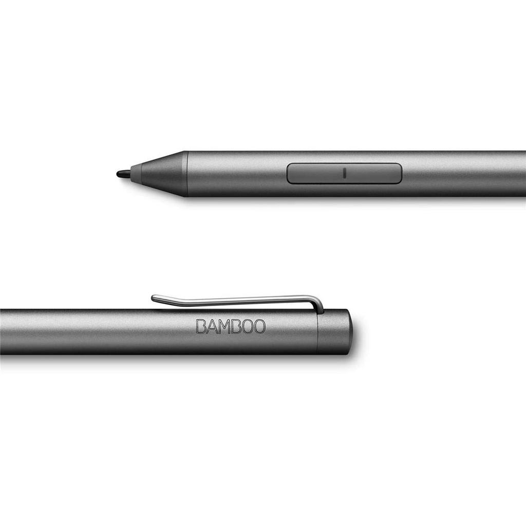 Wacom Bamboo Ink Smart Stylus, Windows Ink 2nd Generation, Gray, CS323AG0A