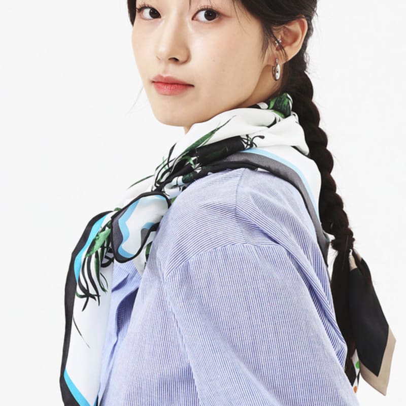 ONSZ Moon Garden Silk Scarf