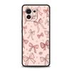 Pink Heart Bow Phone Case Cover for Xiaomi Mi 15 14 13 12 11 Ultra 14T 13T 12T 11T 10T Pro Lite 5G Shockproof Soft TPU Capas Bag