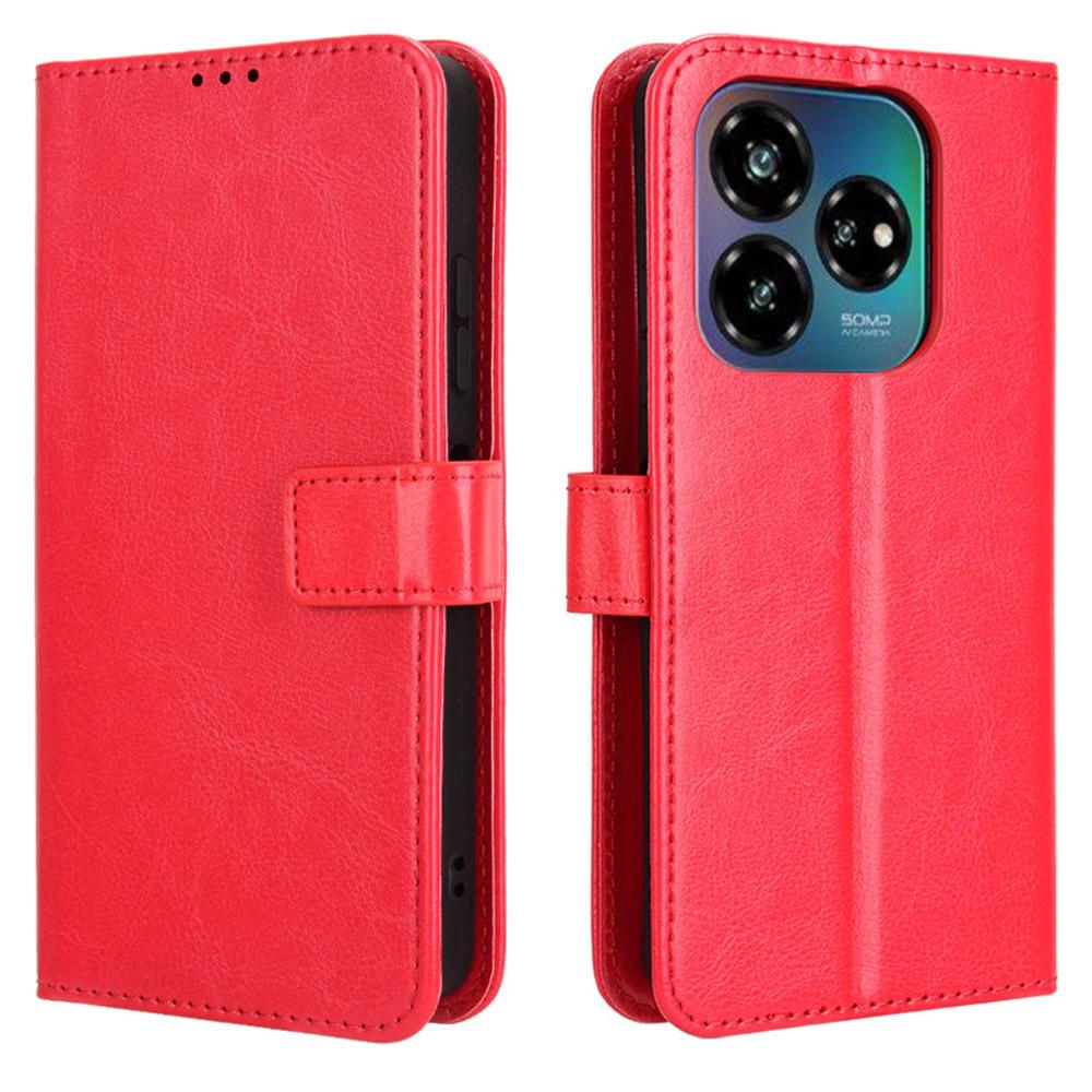 Pro ZTE nubia V60 Design/Blade V60 Design Pouzdro Textura Crazy Horse PU Kůže Kryt Peněženka na Telefon