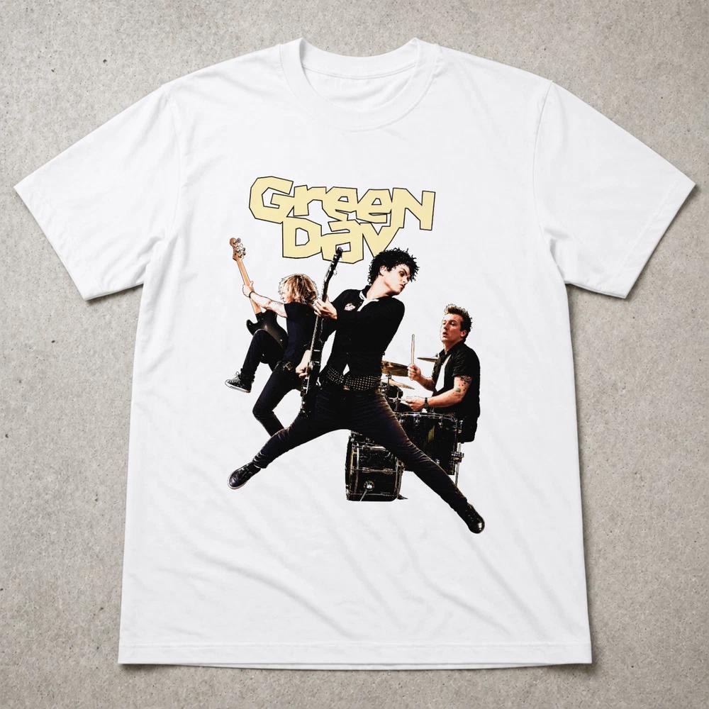 Green Day T Shirt Punk Rock Band Tee Billie Joe Armstrong Shirt Adults Kids 2XL