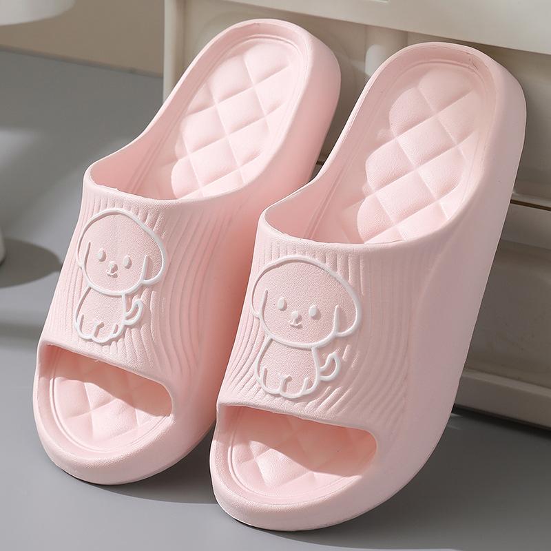 New Summer Sandals and Slippers Female Home Soft-soled Non-slip Dog Cartoon Slippers Cartoon Slippers Male Summer