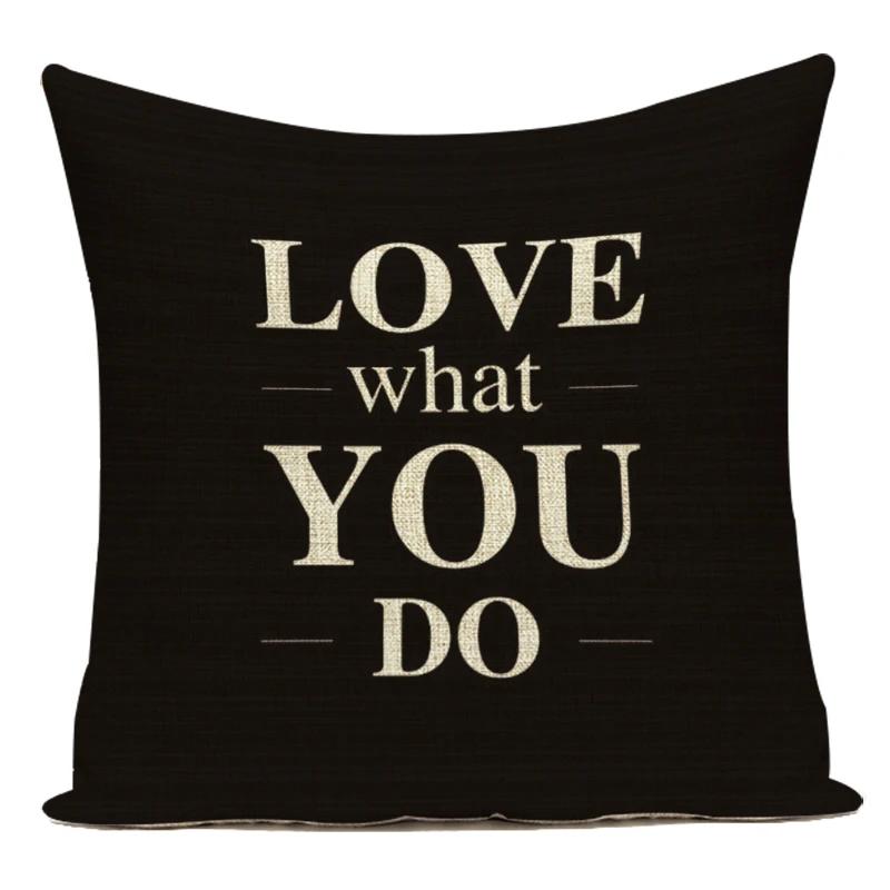 Love Heart Pillow Cover Valentine Day Love You Letters Cushion Cover Home Decor Sofa Bed Wedding Party Decor Pillowcase