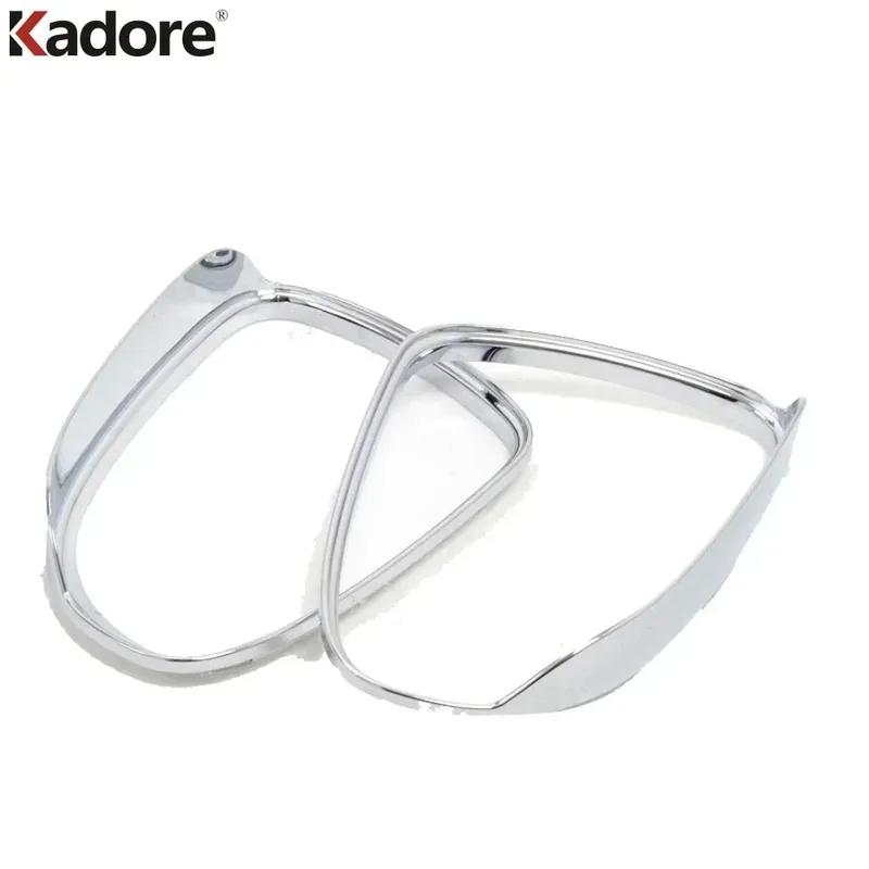 Rearview Mirror Eyebrow Cover Trim For KIA Sportage 2016- Chorme Car Side Mirrors Rain Shield Sun Visor Frame Accessories