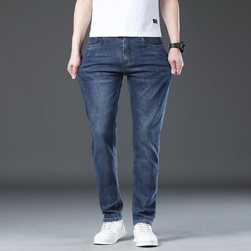 Straight Jeans For Men, Loose Trousers, Slim Fit And Versatile, Korean Style Trendy Casual Trousers, American Jeans For Men