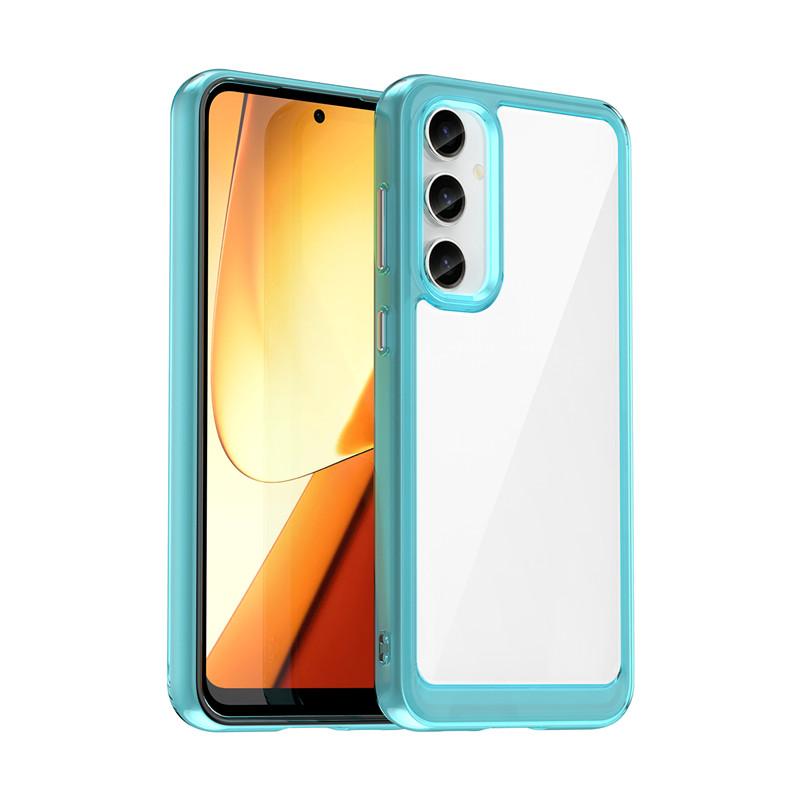 

Чехол для Samsung Galaxy S23 FE Чехол для Samsung S23 FE 6,4-дюймовый цветной мягкий силиконовый прозрачный бампер для Galaxy S23FE For S23 FE озеро синий