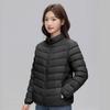 Light Down Jacket Women's Autumn and Winter New Short White Duck Down Winter Stand-up Collar Thin Casual Coat Tide