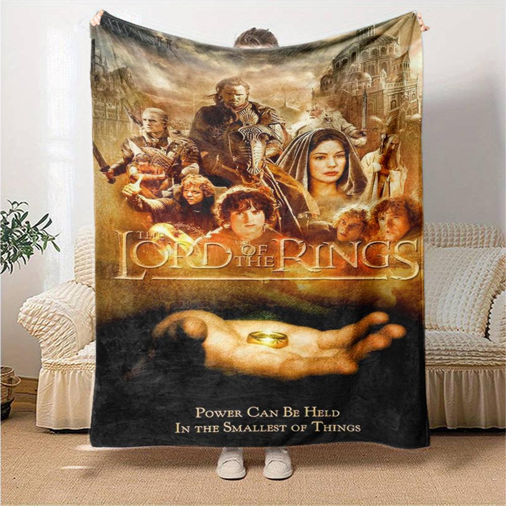 Lord Rings Blanket Comfortable Great for Livingroom Chair Seaside Four Seasons Universal Modern Best Holiday Gift for Friends Family
