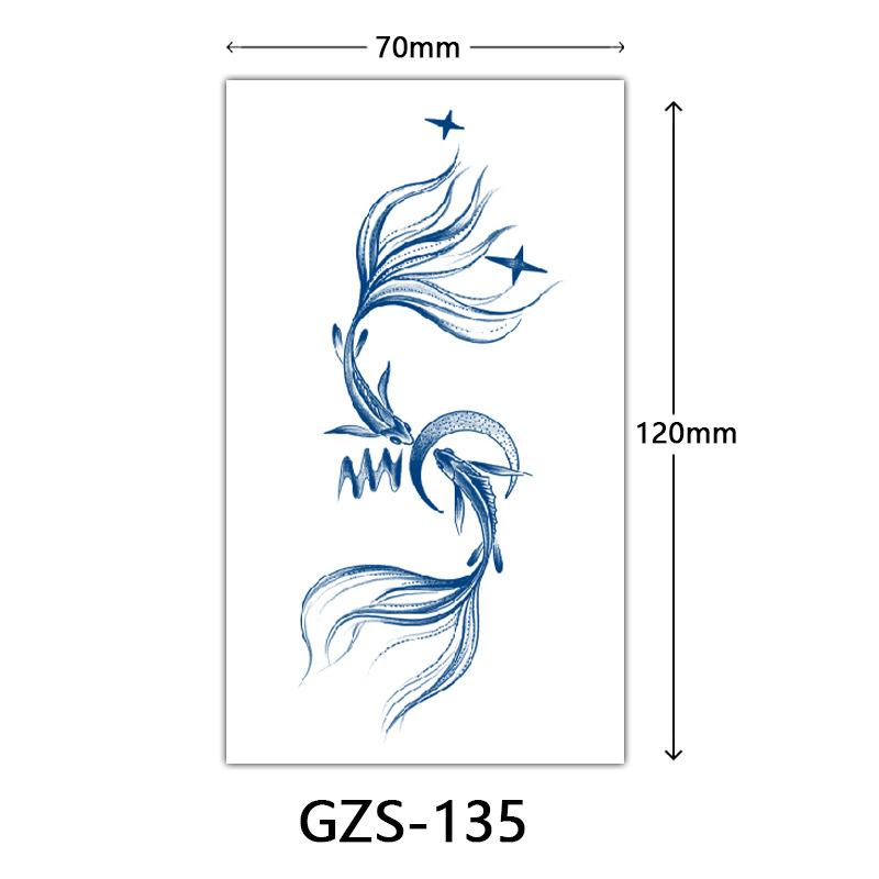 Herbal Juice Tattoo Sticker, Back Of Hand Juice Semi-Permanent Tattoo Sticker, Sweat-Proof Tattoo