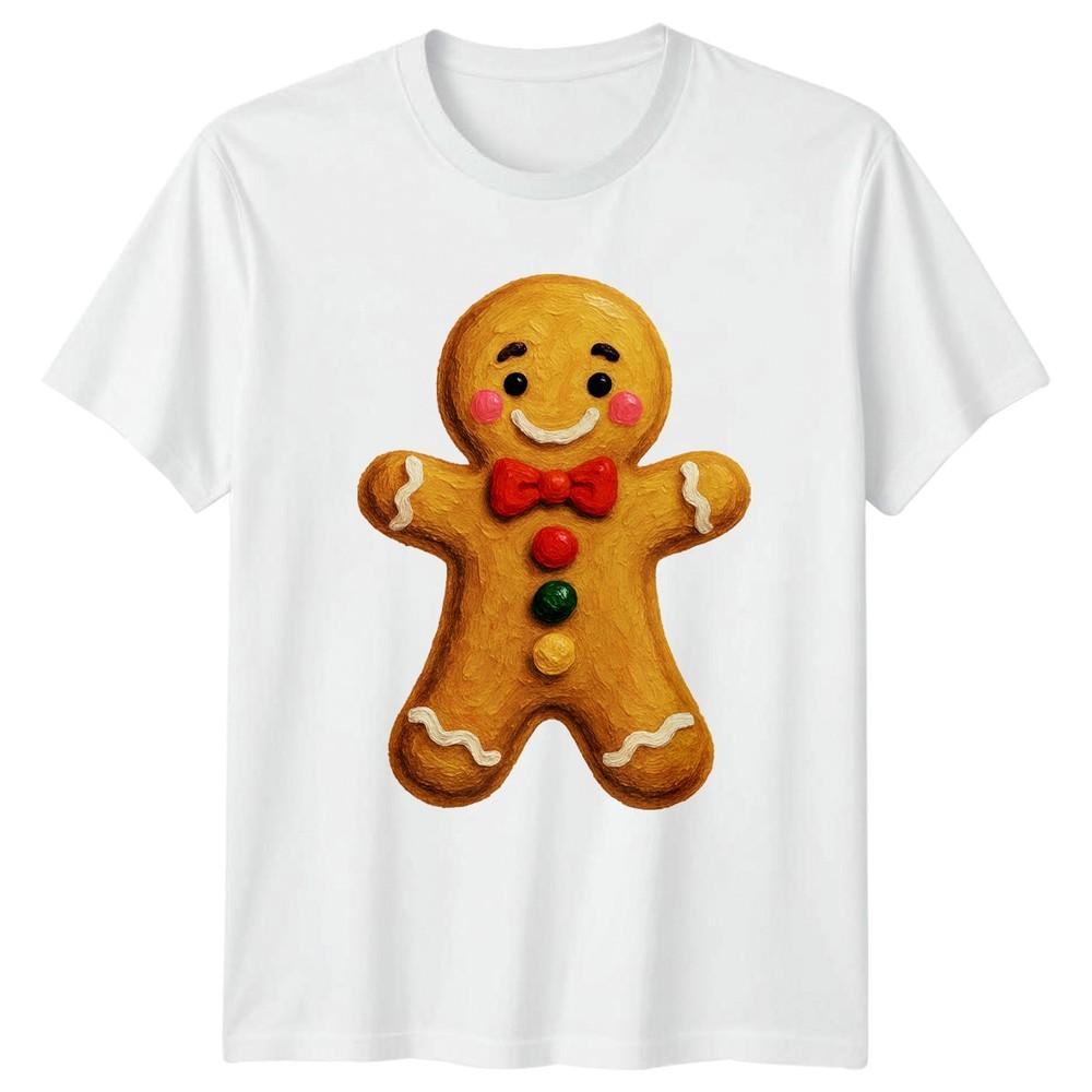 Gingerbread Unisex Christmas Holiday Graphic Unisexs Unisexs TShirt Cookie Tee S