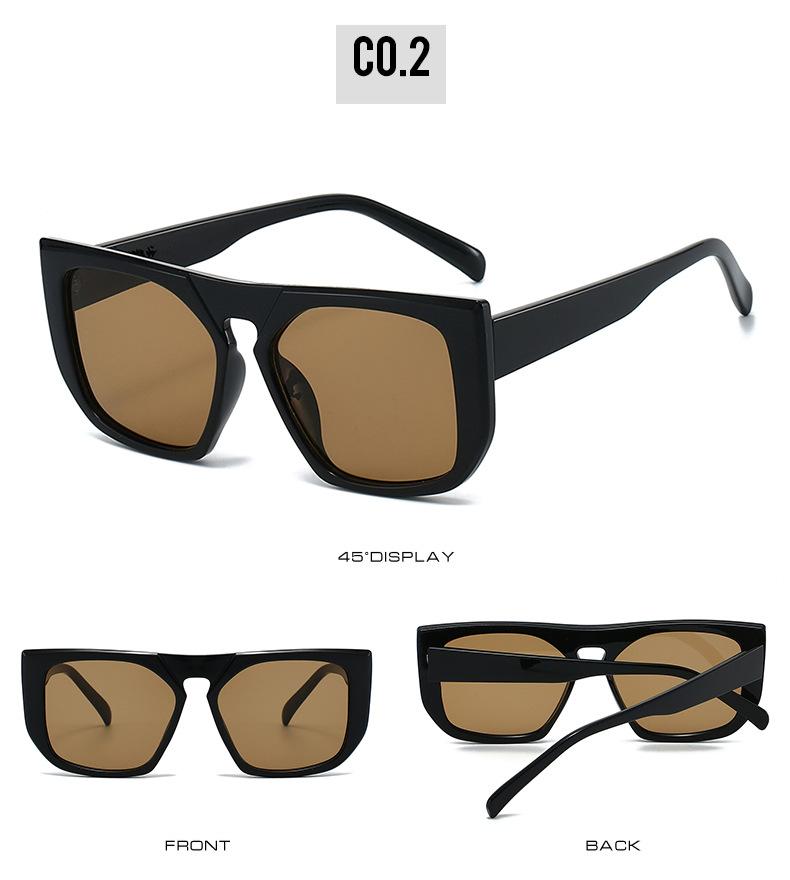 New Oversized Square Frame Women Sunglasses Fashion Brand Designer Trendy Men Sunglass Outdoor Driving Travel Eyeglasses Uv400