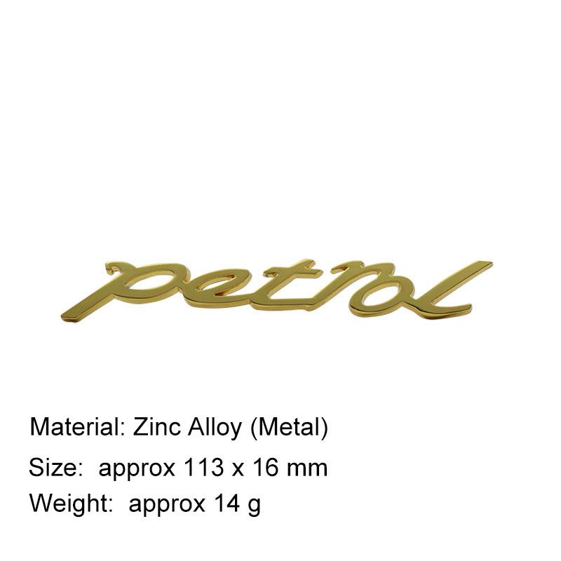 Auto Styling 3D Benzin TURBODIESEL Öl Metall Chrom Zinklegierung Emblem Logo Auto Plakette Karosserie Kofferraum Kotflügel Emblem Autozubehör