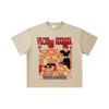 260 GSM Double Yarn 32 Count 100% Cotton Baki V6 Yujiro Print Unisex Heavy Cotton T Shirt… More