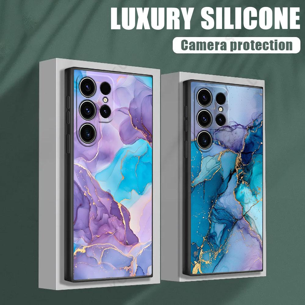 Watercolor Abstract Marble Pattern S26Ultra Case For Samsung Galaxy S26 S25 S24 S23 S20 S21 FE S22 Ultra Plus Cases Phone Cover