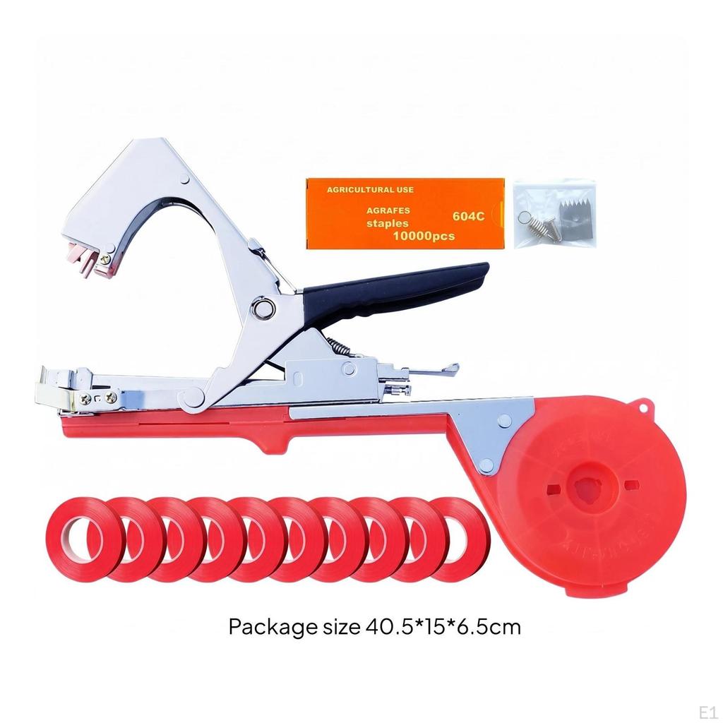 Vegetable Stem Tying Machine Metal Stapling Head Vine Handheld Plant Tie for Farm,
