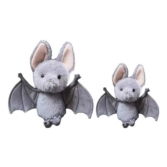 Funny Bat Plush Toy, Cute Flying Stuffed Animal with Wings, Soft Kawaii Plushie for Bed Dorm Decor, Halloween Gift for Kids Adults