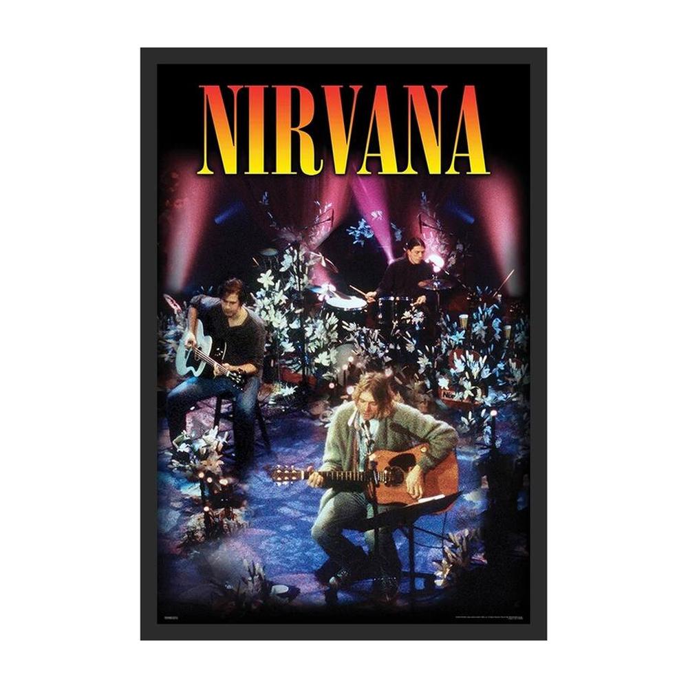 Nirvana Unplugged Framed Poster