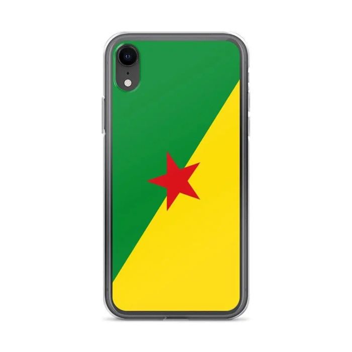 Coque - PIXELFORMA - iPhone XR - Drapeau de la Guyane - Komplett beskyttelse - Silikonsuppe