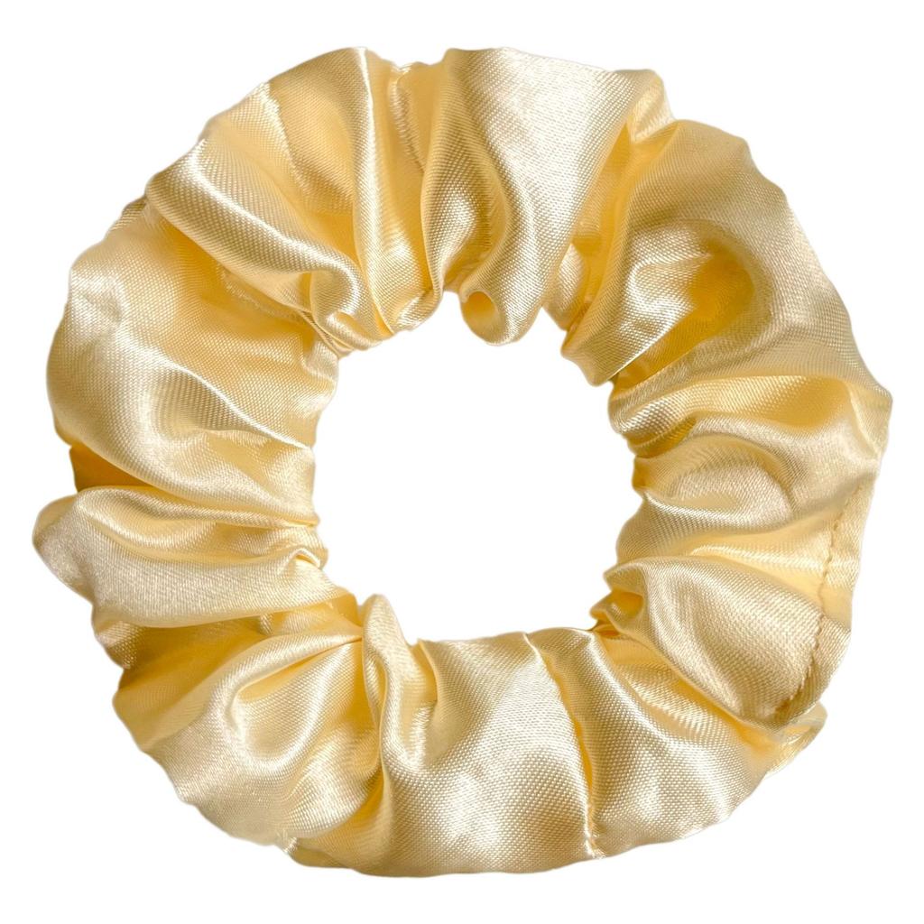 Seidensatin Scrunchies Damen Einfarbig Haargummi Elegant Pferdeschwanzhalter Gummiband Elastisches Haarband Haaraccessoires