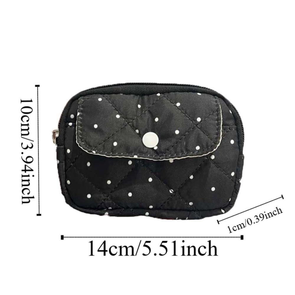 Polka Dot Tampon Storage Bag Large Capacity Pouches Bag Organizer Portable Cotton Coin Purse Daily