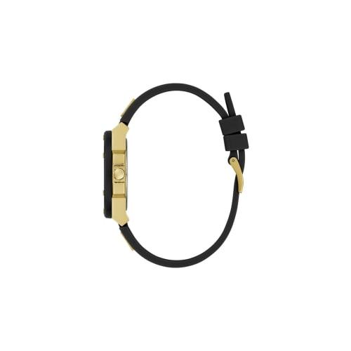 GUESS Women's 38mm Analog Watch, Black/Two-Tone/Champagne.