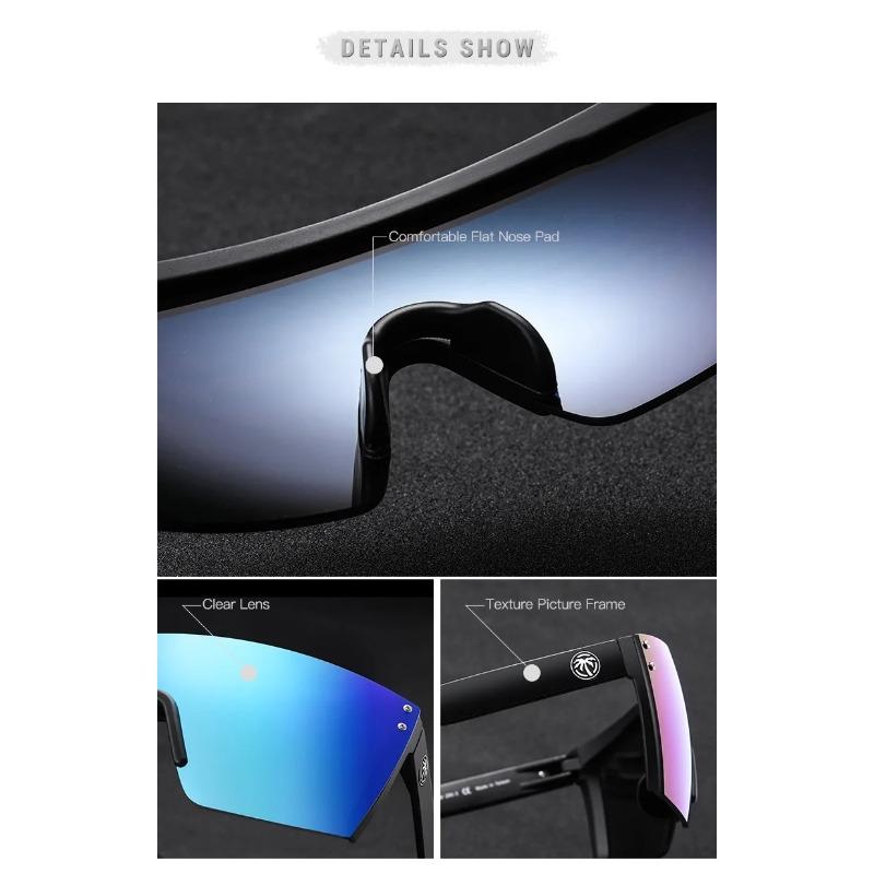 Men's and Women's Fashion Sports HW01 sunglassesUV400 Glasses Suitable for Outdoor Riding Fishing and Holiday Gifts: with Box