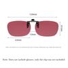 Occhiali da sole a clip quadrati 2026 Donna Lenti polarizzate rosse UV400 Uomo Clip per occhiali Antiriflesso Occhiali vintage Occhiali HD a clip
