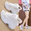 Summer White Women Platform Sandal Fish Mouth Shoes High Heels Chunky Platform Sports Sandals Female Sneaker