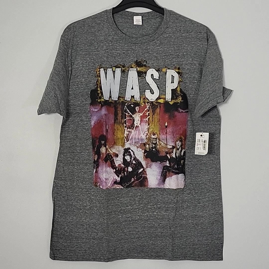 W.A.S.P. s/t First Album WASP XL T-Shirt Gray Mens Band Logo 4XL