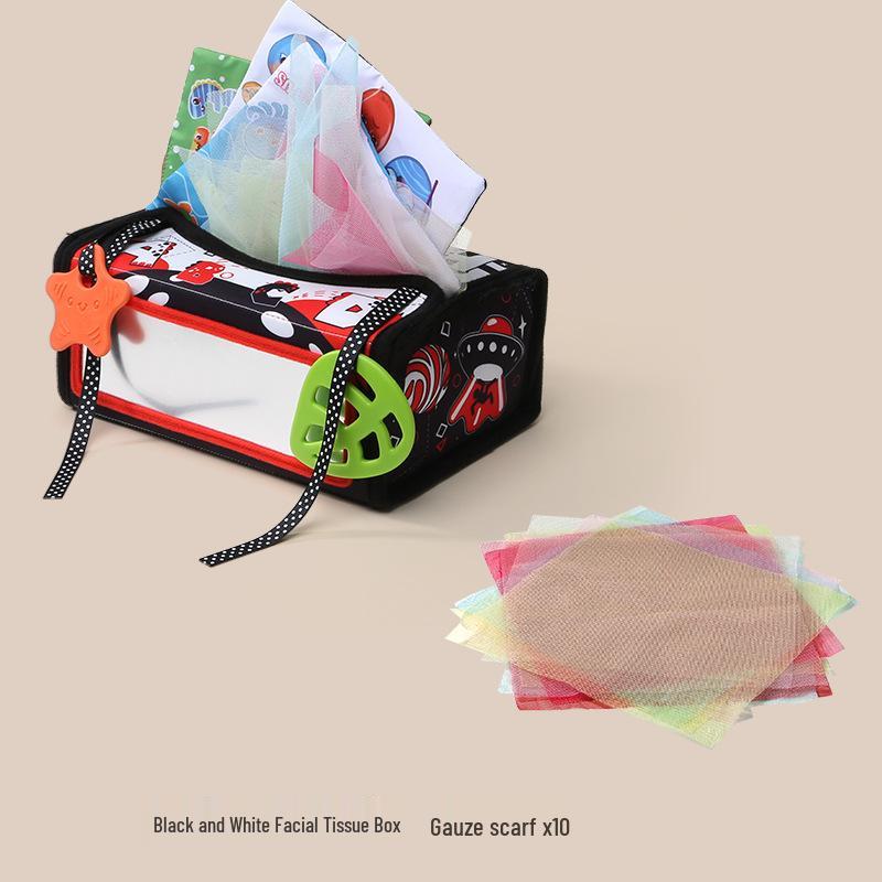 Baby Tissue Box Game: Tear-Resistant Grasping Toy for Early Education and Hand Exercise