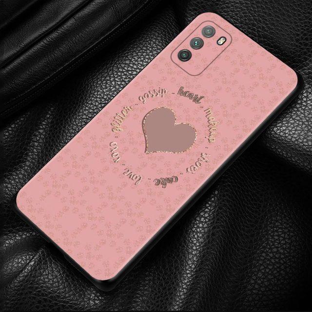 Pouzdro na telefon Xiaomi Poco X3 Nfc X3 M3 Pro X3 F3 Gt F1 kryt pro Mi 11t 10t Pro 9t 11 Note 10 Lite Civi Rose Pink Bling Pattern