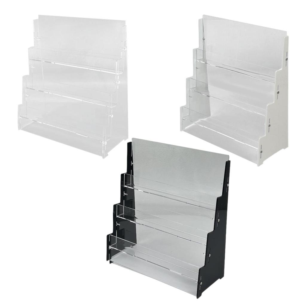 Acrylic Card Display Rack Lightweight Collection Riser Shelf Desk Organizer for Home Shop