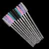 Crystal Spiral Disposable Eyelash & Eyebrow Brushes, 50-Pack – Convenient Nylon Beauty Tool.