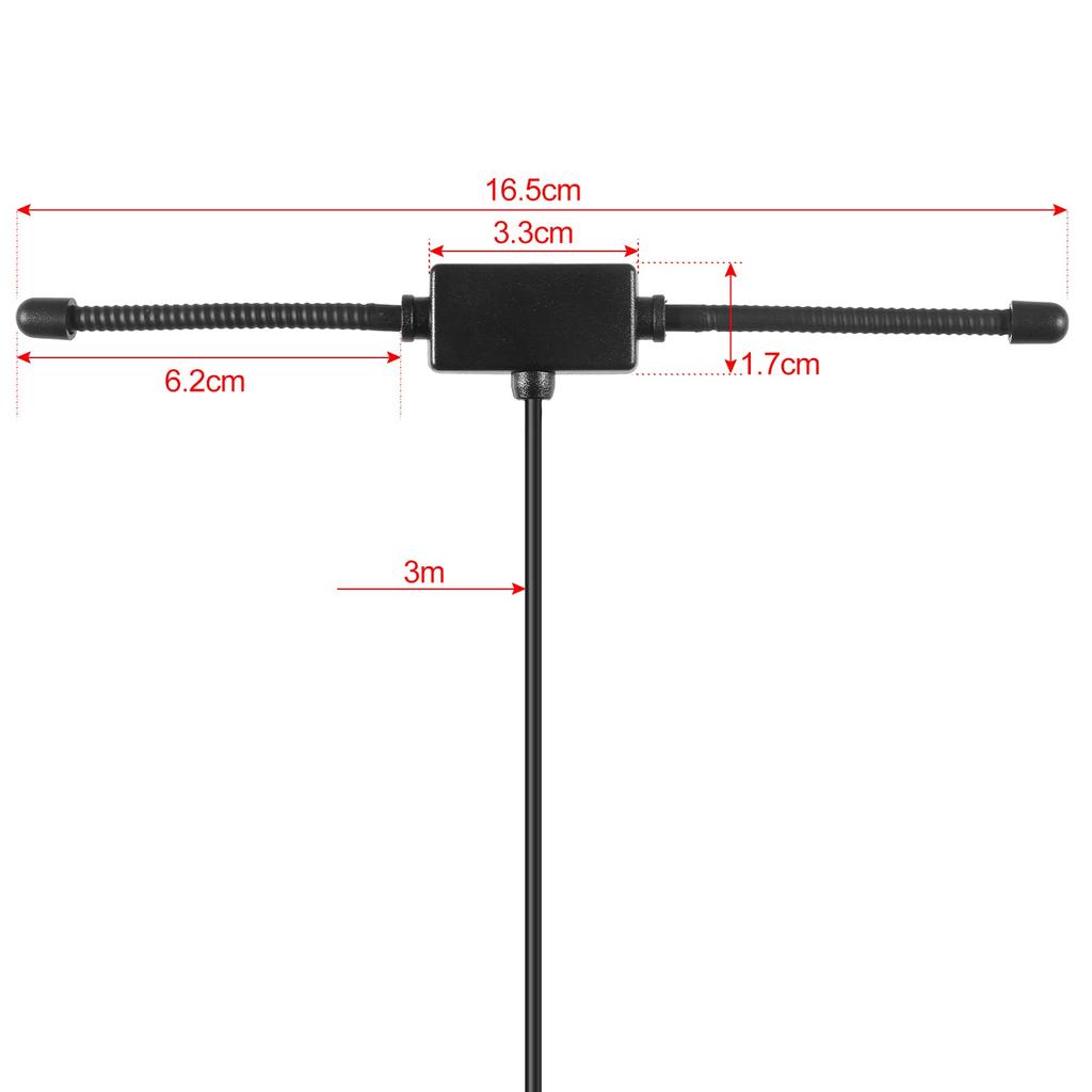 AEDIKO FM Radio Antenna Adhesive Mount FM Radio FM Dipole Antenna Stereo Receiver Indoor Music System FM Radio Home Stereo Receiver AV Audio
