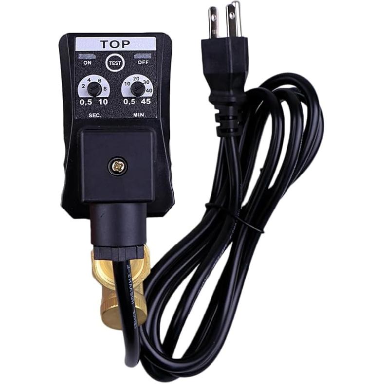1/2" AC 110V Automatic Timed Water Tank 2-way Direct-acting Drain Valve US Plug