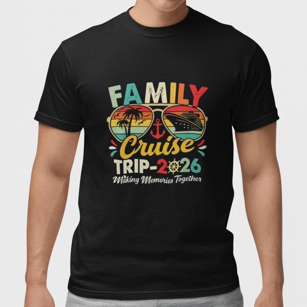 Family Cruise Trip 2026 Matching Family Vacation T-Shirt 100% Cotton Unisex XL
