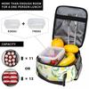 Xmas Cute Fruit Lunch Bag Lemons Fun Lunch Box For Child Office Insulated Cooler Bag Oxford Graphic Design Tote Food Bags