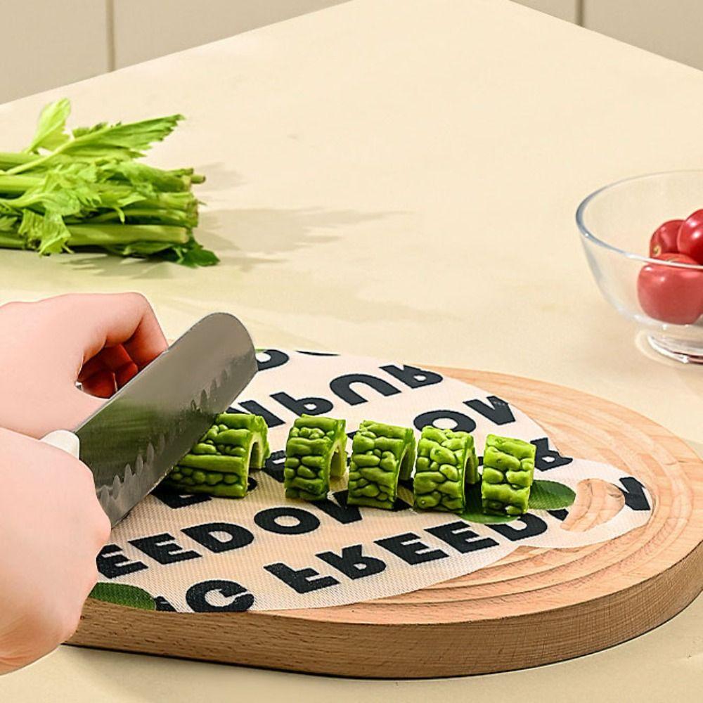 10 Pcs Round Chopping Board Non-Slip Cutting Plate Portable Disposable Cutting Board  Outdoor