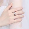 Błyszczący Pierścionek na Palec Wskazujący w Jednym Rzędzie - Europejska i Amerykańska Moda Lekko Luksusowa