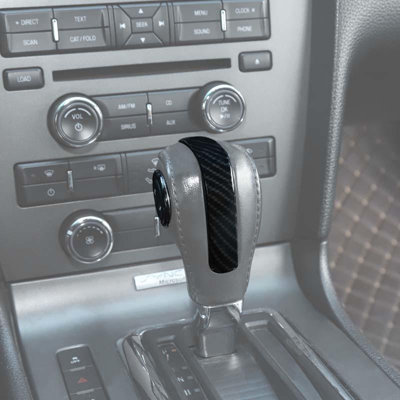 Auto Innenraum Auto Schaltknauf Dekor Abdeckung Aufkleber Für Ford Mustang 2010-2014 ABS Innenraumzubehör
