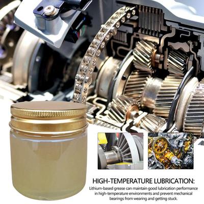 100g Lithiumfett Weißes Silikonfett Kupfer- und Öl für die Automobilindustrie Silikonöl für Autos Mechanisches Fett Motorradkettenfett