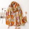 Fashion Women Spring Autumn Viscose Scarf Shawl Lovely Leopard Floral Tassel Pashmina Stole Wrap Echarpe Foulards Muslim Hijab