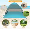 Beach Tent Sun Shelter Outdoor Sunshade Tent Fully Automatic 2-second Quick Account Opening Swith Carrying Bag and 6 Ground Pegs