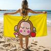 Cartoon M-Monkichis Towel Beach Towel Oversized Quick Dry Towel Absorbent Soft Swim BeachTowels for Men Women