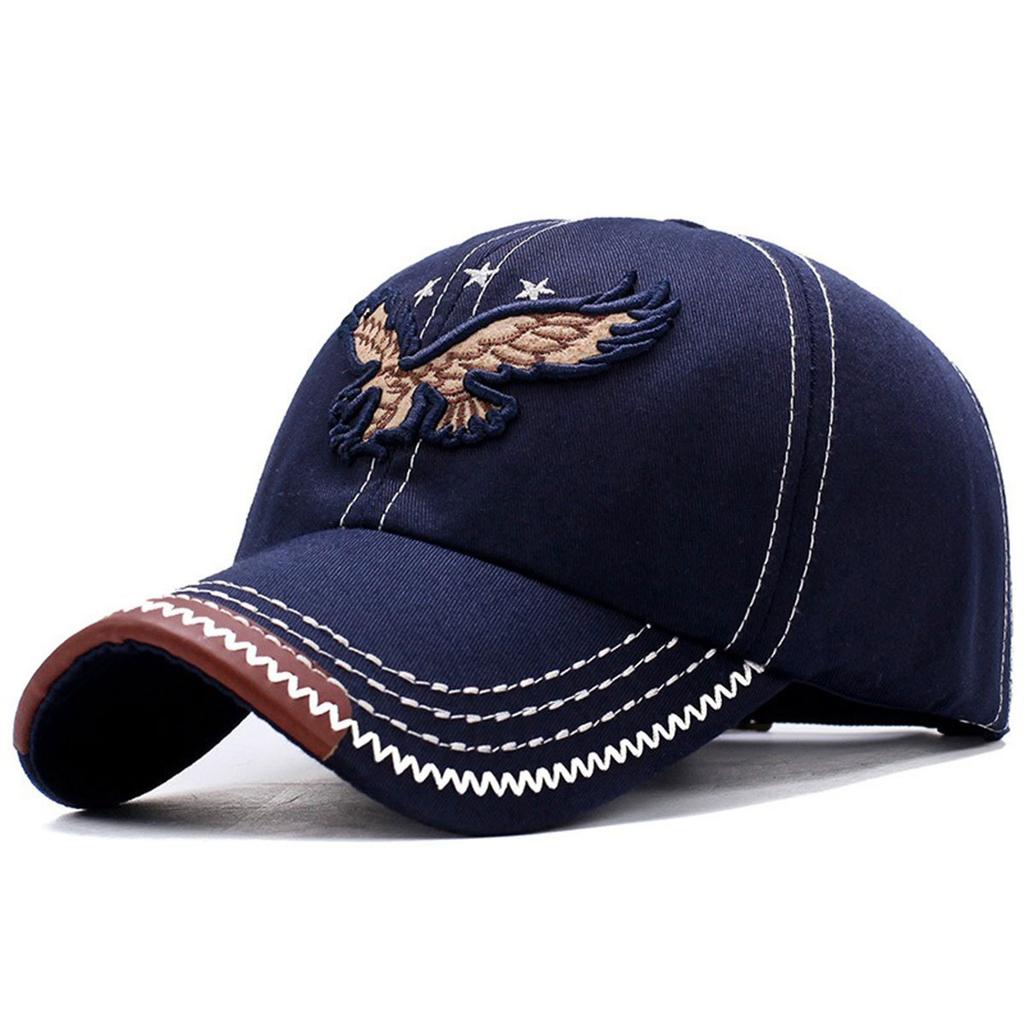 Hats Men'S And Women'S Four-Season Shade Baseball Cap Eagle Embroidery Korean Version Trendy Casual Couple Sunscreen Sun Hat