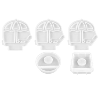 Beach Chair Parasol Candlesticks Molds Combination Castings Moulds Candle Holder Silicone Molds Craft Plasters Molds