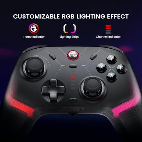 GameSir Cyclone 2 PC Controller TMR Joystick with Turbo/Macro & Loop Functions, 1000Hz Polling Rate Gamepad, Hall & Micro 2-in-1 Triggers, Six-Axis Gy
