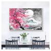 Japan Canvas Painting Posters Prints Quadros Wall Art Picture Living Room Home Decor Cuadros Mount Fuji Cherry Blossom Landscape
