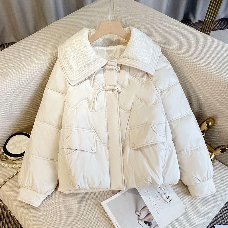 Autumn and Winter New Dongdaemun Foreign Style Small Fragrance Design Sense Niche Versatile Warm Cotton Jacket